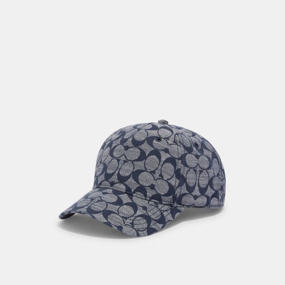 NWT Coach Outlet Signature Chambray Baseball Hat
